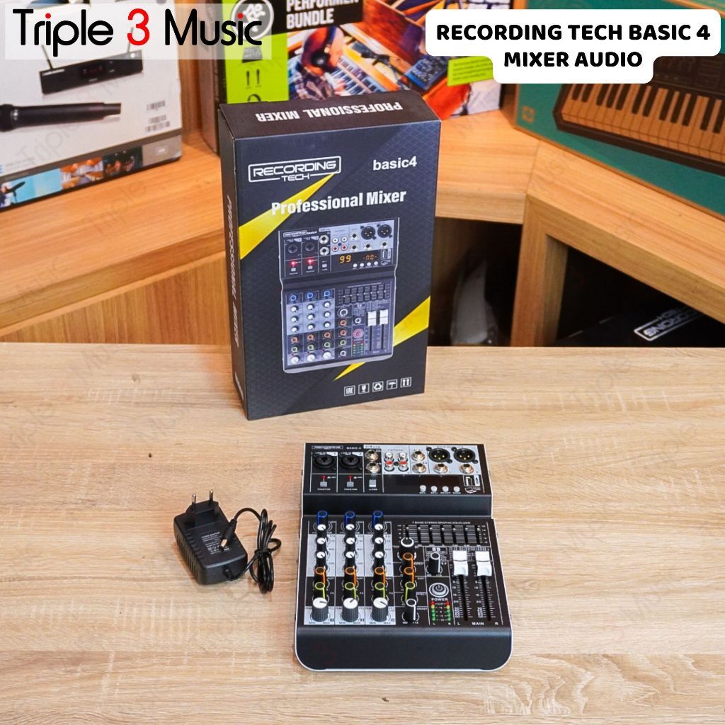 Recording tech basic 4 basic4 Mixer audio usb