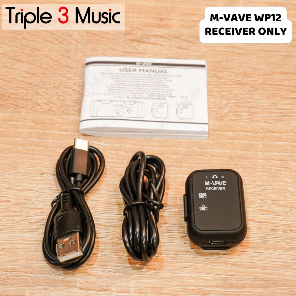 M-VAVE WP12 WP 12 RX RECEIVER ONLY for WP12 SET WIRELESS MONITOR