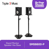 On-Stage SMS6600-P Hex-Base STAND SPEAKER MONITOR SEPASANG