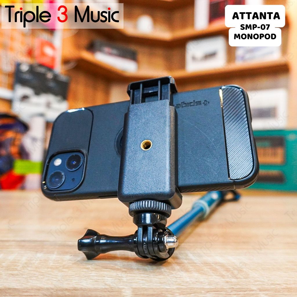 ATTANTA MINI MONOPOD / TONGSIS SMP-07 BLACK/BLUE/TITANIUM - Biru