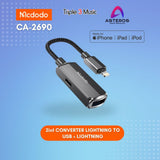 MCDODO CA 2690 CA2690 Lightning to USB 3.0 Female OTG audio data
