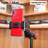 TAKARA ECO-173A Tripod untuk Kamera, Action Cam dan Handphone Aluminium Camera Holder Handphone