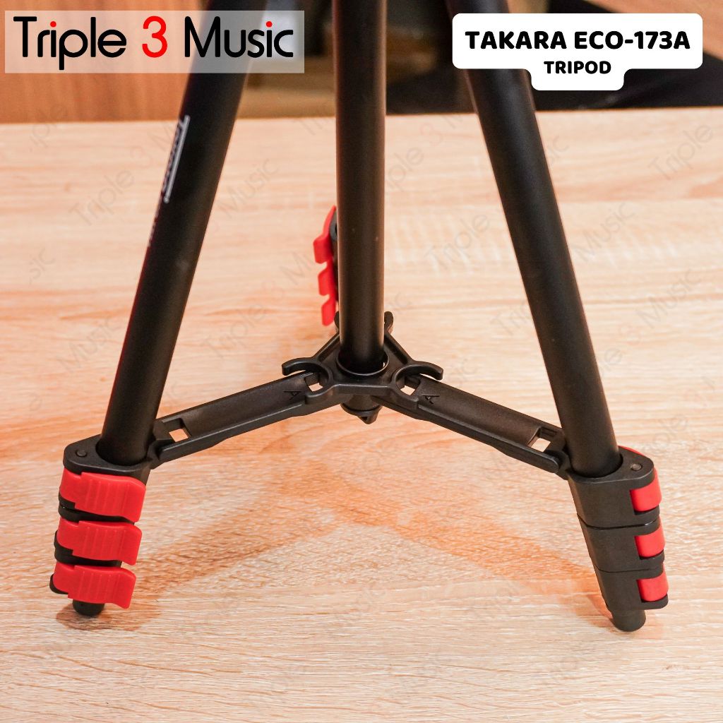 TAKARA ECO-173A Tripod untuk Kamera, Action Cam dan Handphone Aluminium Camera Holder Handphone