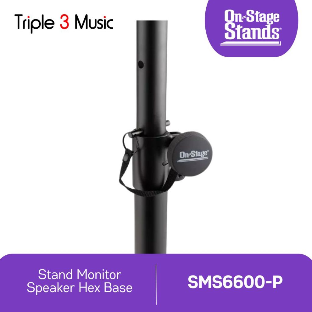 On-Stage SMS6600-P Hex-Base STAND SPEAKER MONITOR SEPASANG