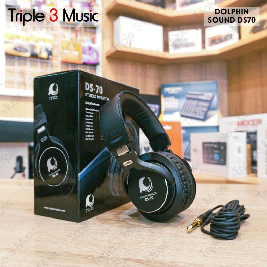 Dolphin Sound ISK DS60 Headphone monitor Flat Closed Pengganti Dolphin sound DS50