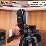 Takara LEGACY 204 Lightweight Tripod KAMERA Fluid Head Tripod untuk Kamera