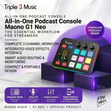 MAONO G1 NEO Gaming Audio Interface RGB 48V Phantom Power for Live Streaming Content Create Gaming