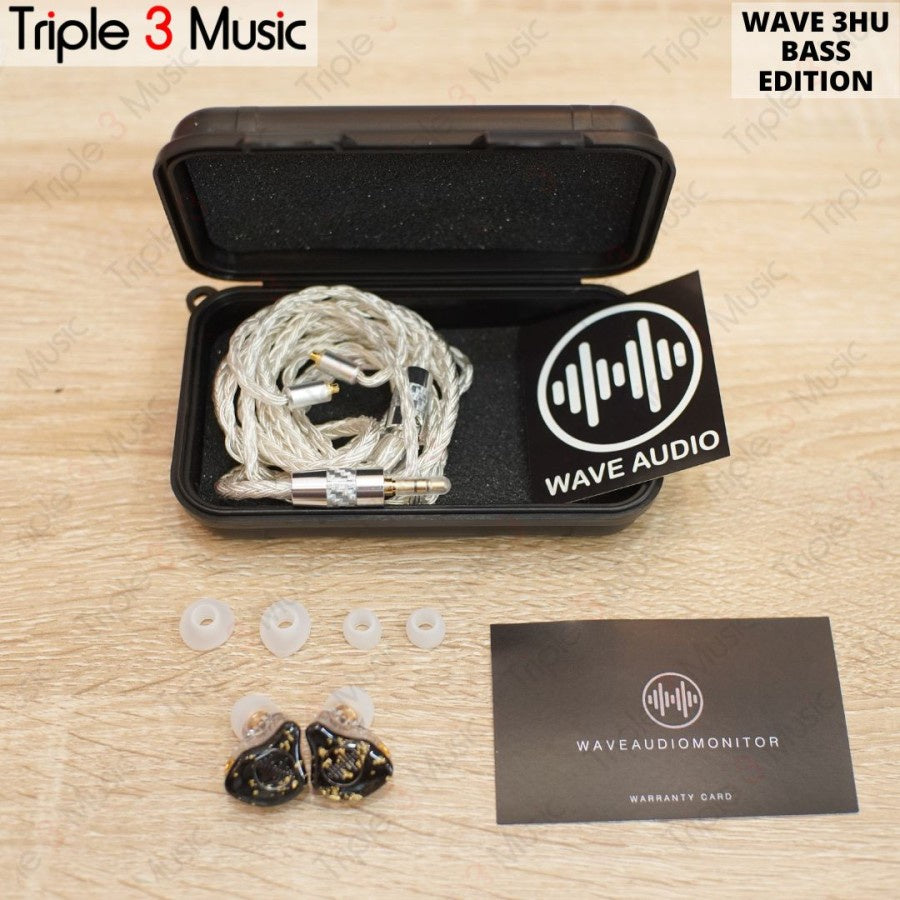Wave IEM Wave 3HU BASS edition in ear monitor panggung triple driver