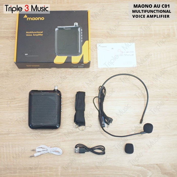 Maono AU C01 Megaphone Toa kecil amplifier mic tour leader
