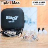STAGG SPM235 SPM 235 In Ear Monitor IEM Dual Driver ORIGINAL