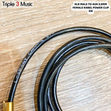 Kabel OFC Japan standard XLR Male to aux 3.5 mm Female kabel power clip on to XLR