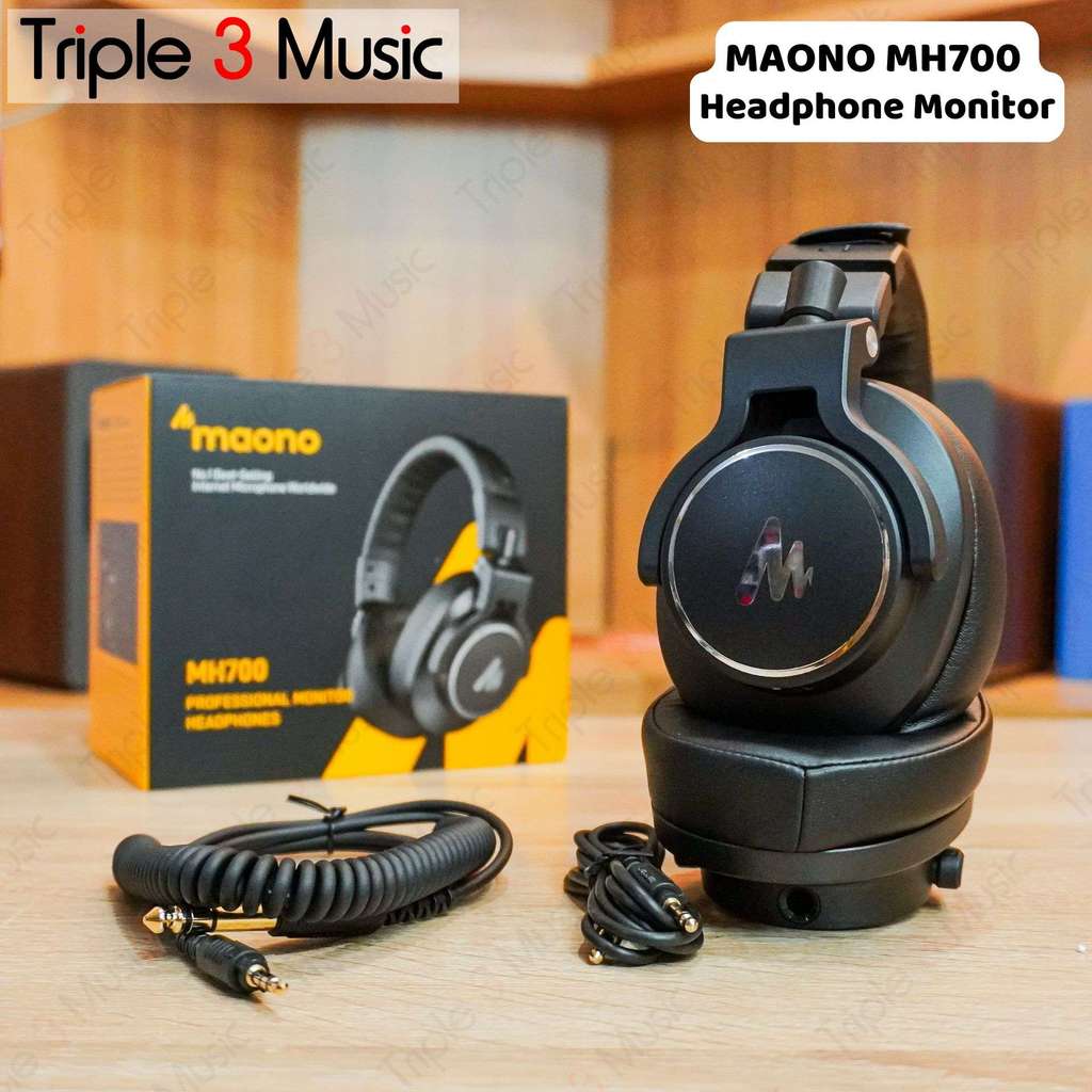 Maono MH700 Professional Studio Monitoring Headphone Over-Ear DJ Gaming